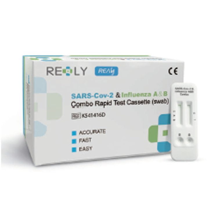 Realy Tech SARS-Cov-2 & Influenza A&B Combo Rapid Test Kit Cassette ...